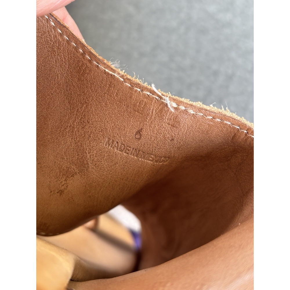 Bed Stu Misha Leather Sandals Rustic Tan Women's Size 6 Handmade Boho - Picture 8 of 8